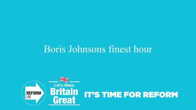 Boris Johnsons finest hour