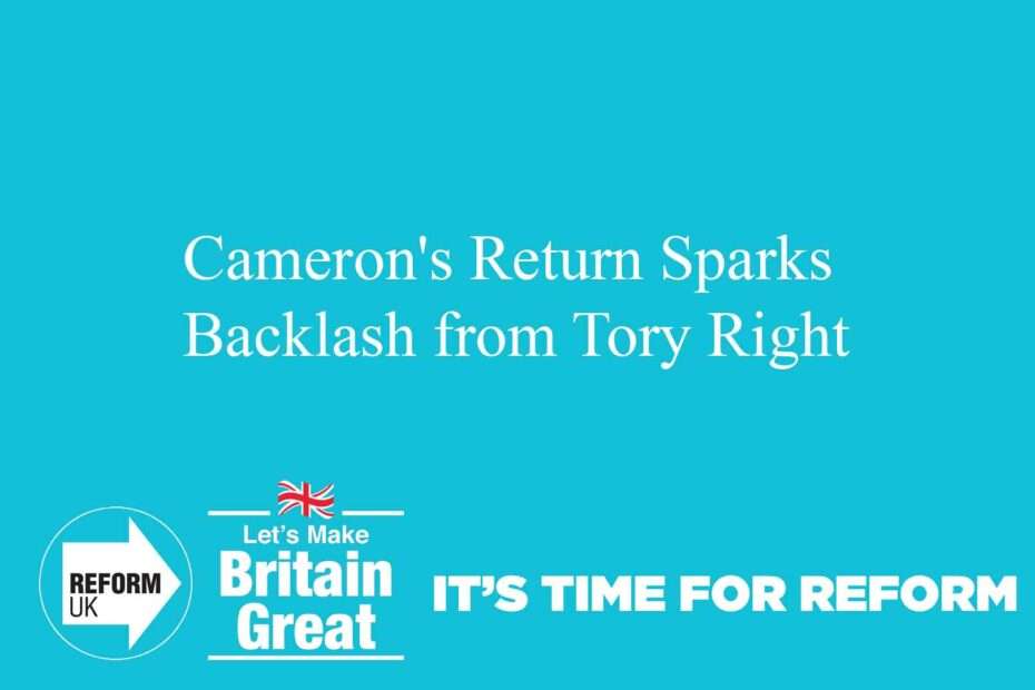 Cameron's Return Sparks Backlash from Tory Right