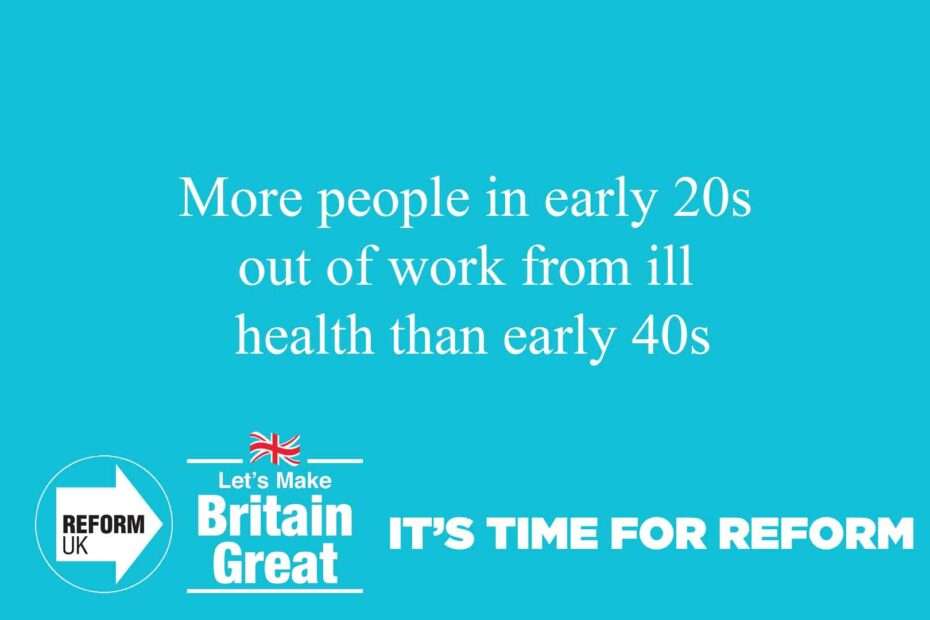 More people in early 20s out of work from ill health than early 40s