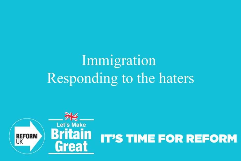 Immigration Responding to the haters