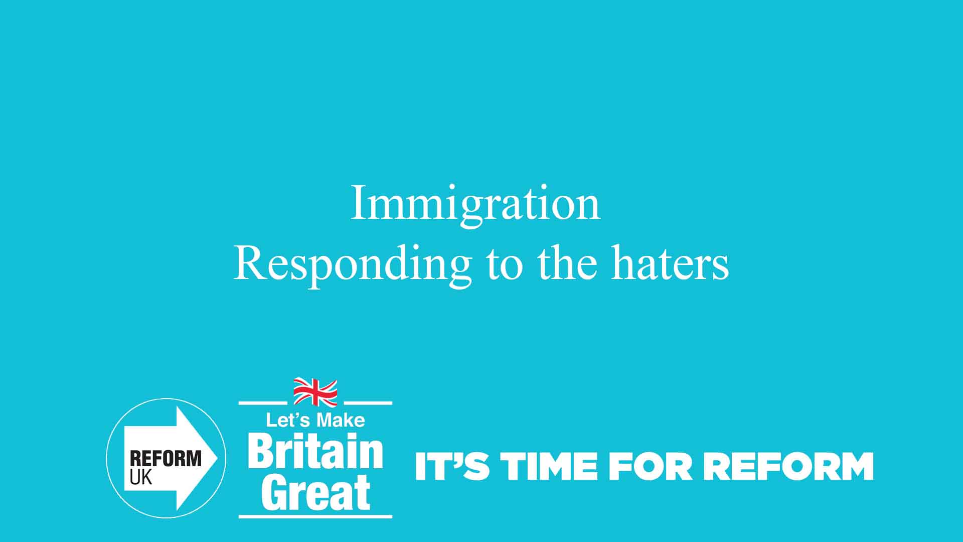 Immigration Responding to the haters