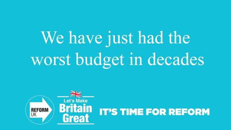 We have just had the worst budget in decades
