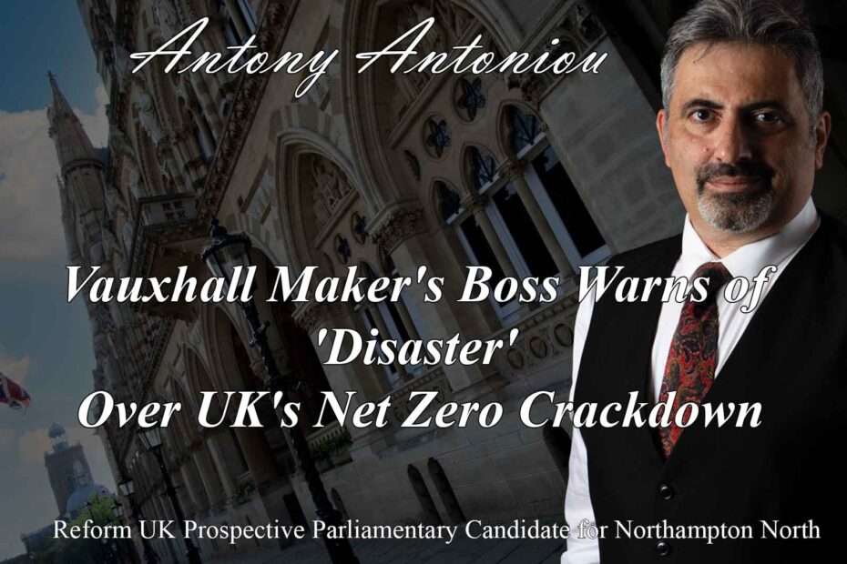 Vauxhall Maker's Boss Warns of 'Disaster' Over UK's Net Zero Crackdown