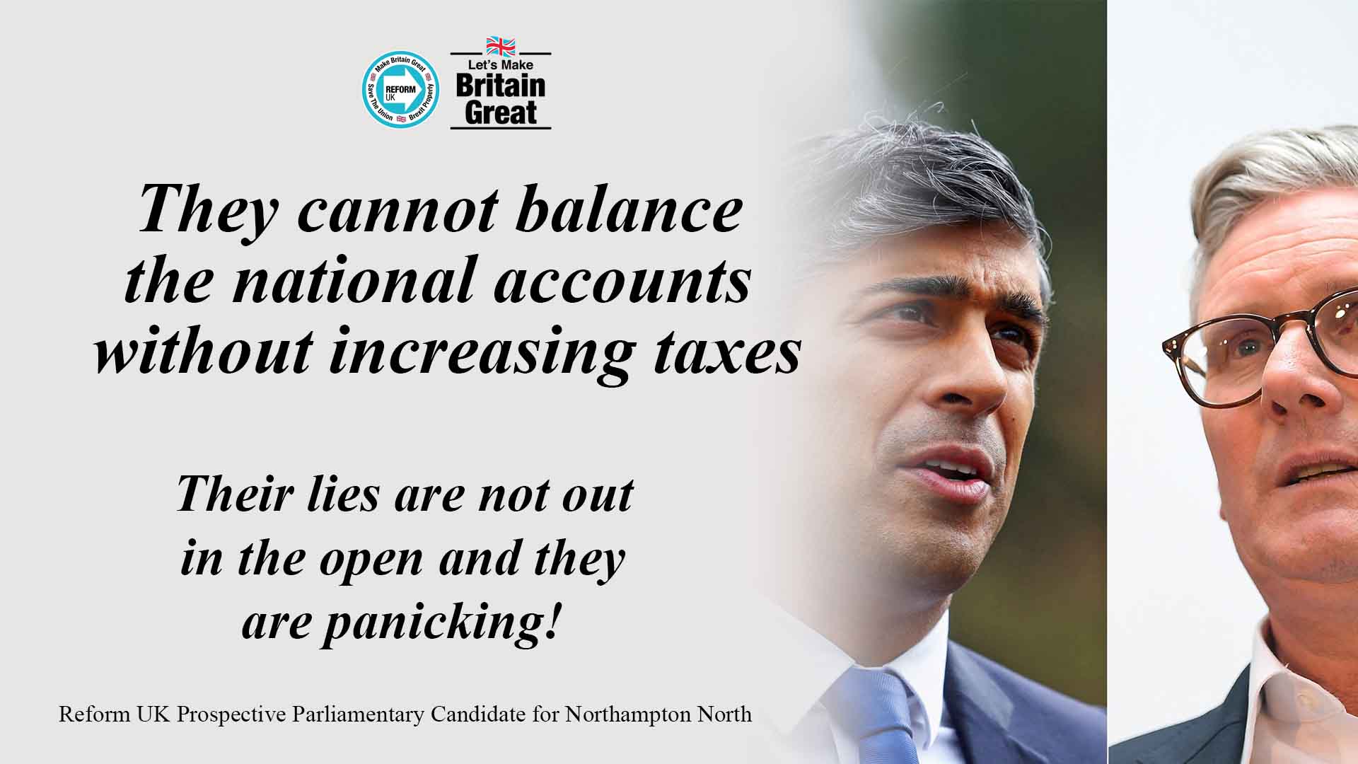 They cannot balance the national accounts with increasing taxes