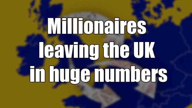 Millionaires leaving the UK in huge numbers