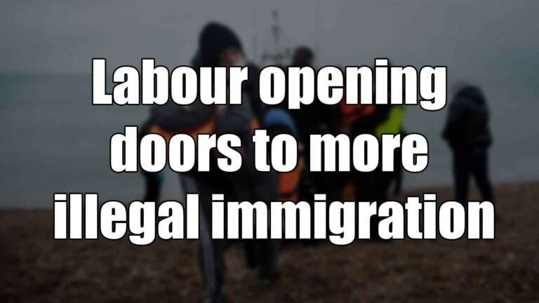 Labour opening doors to more illegal immigration