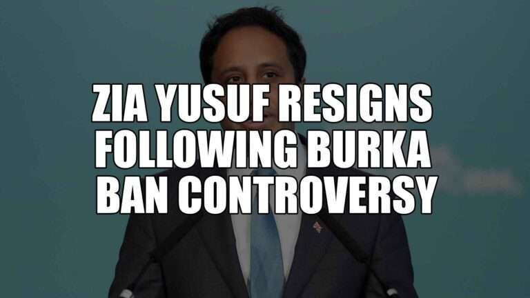 Zia Yusuf Resigns Following Burka Ban Controversy