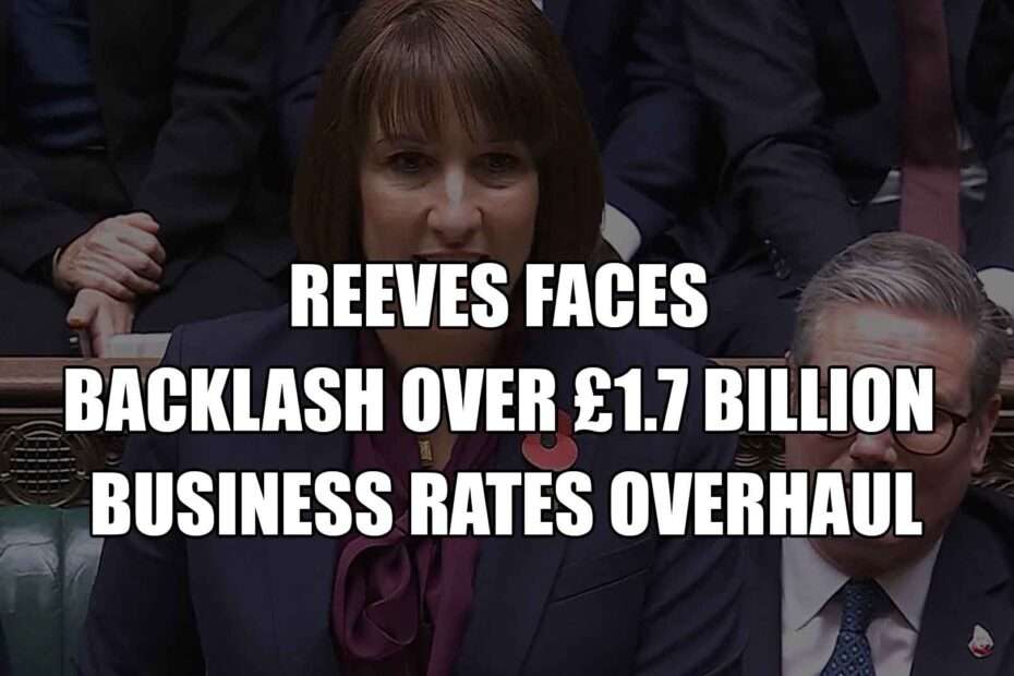 Reeves Faces Backlash Over £1.7 Billion Business Rates Overhaul