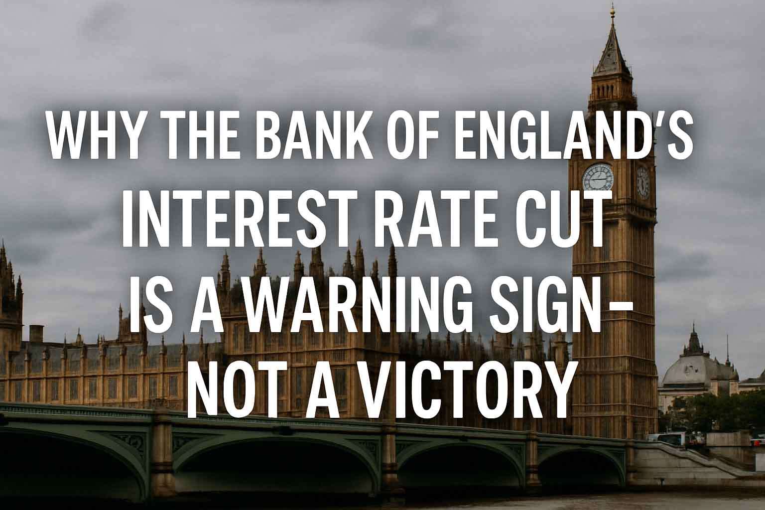 Why the Bank of England’s Interest Rate Cut Is a Warning Sign