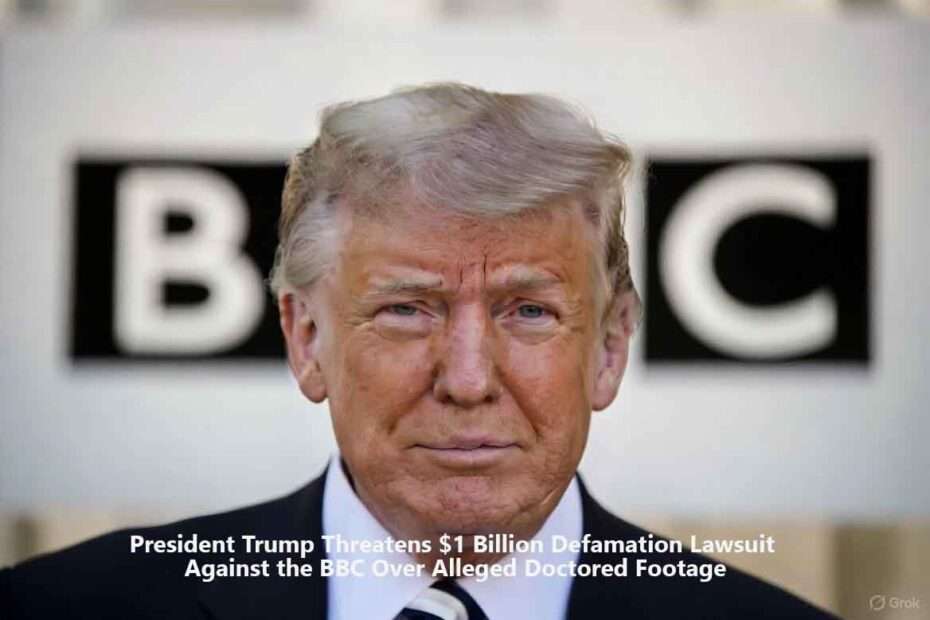 President Trump Threatens $1 Billion Defamation Lawsuit Against the BBC Over Alleged Doctored Footage