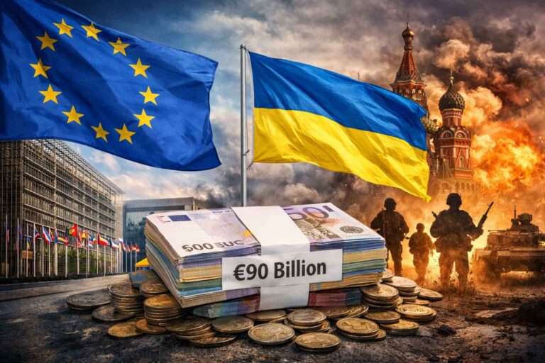 European Union Agrees €90 Billion Loan for Ukraine but Rejects Use of Frozen Russian Assets